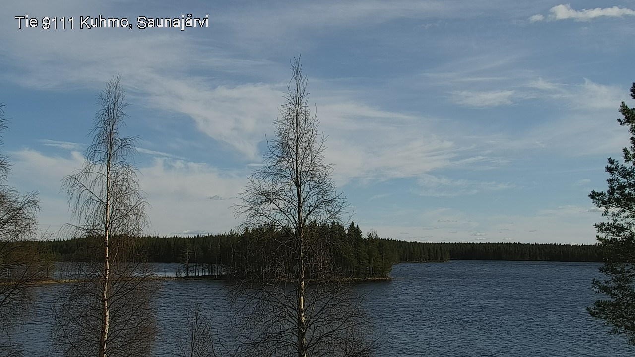 Weather Camera Image Väg 9111 Kuhmo, Saunajärvi, Kuhmo, Kainuu