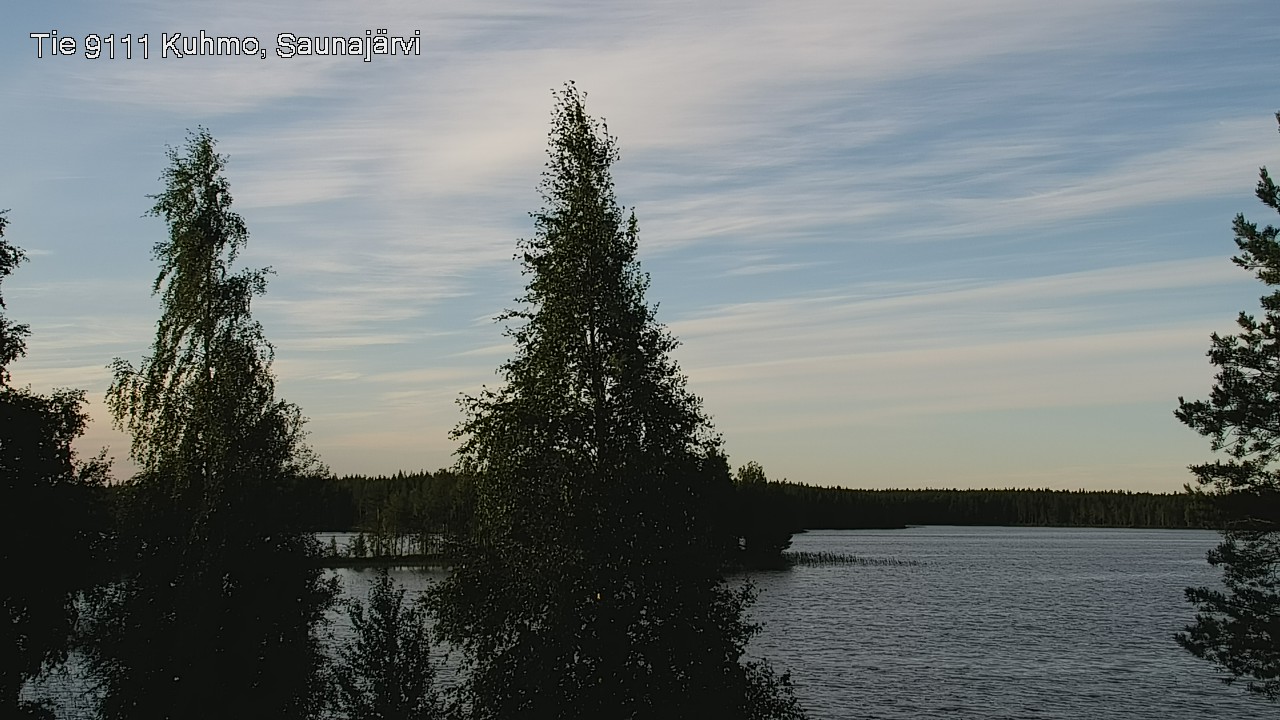 Weather Camera Image Road 9111 Kuhmo, Saunajärvi, Kuhmo, Kainuu