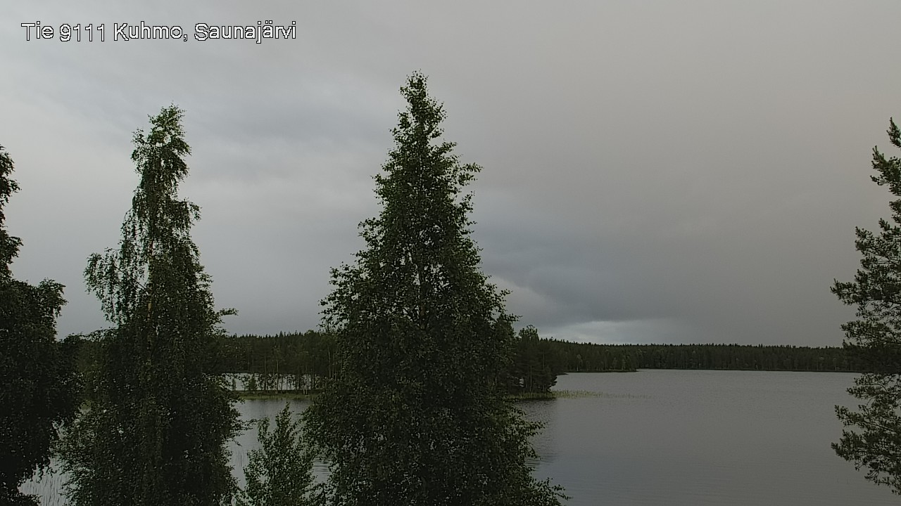 Weather Camera Image Väg 9111 Kuhmo, Saunajärvi, Kuhmo, Kainuu