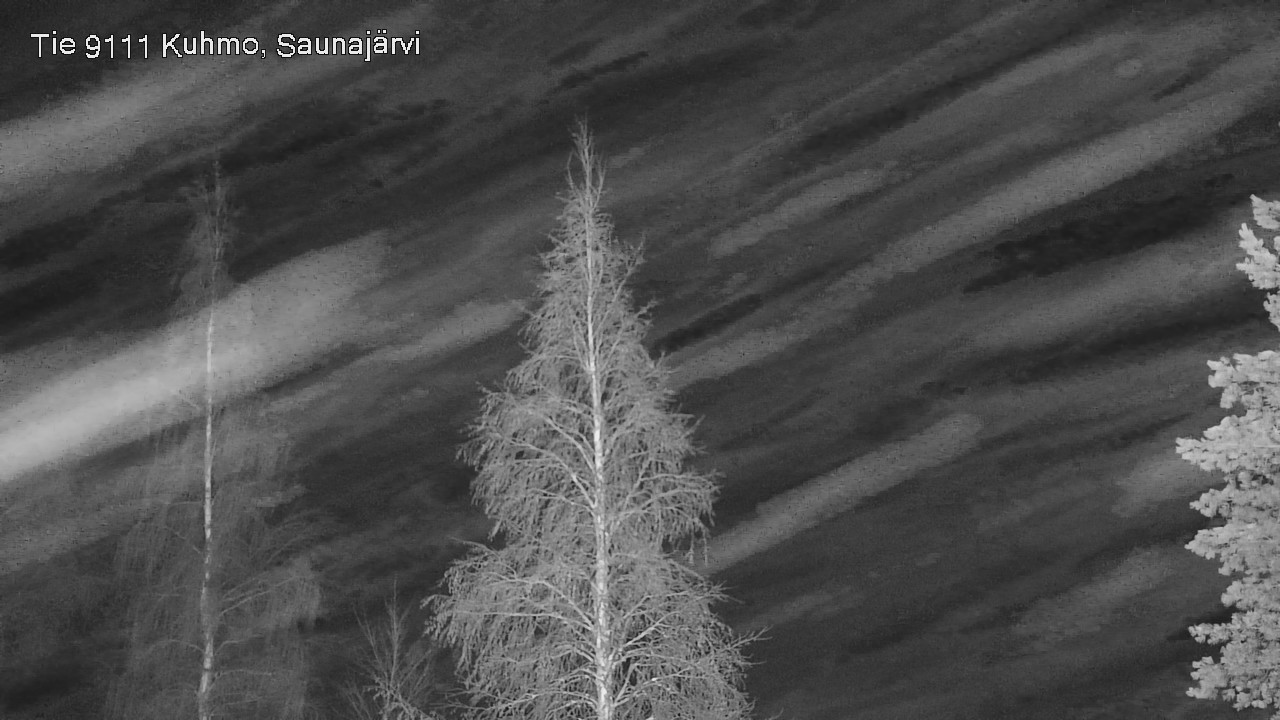 Weather Camera Image Road 9111 Kuhmo, Saunajärvi, Kuhmo, Kainuu