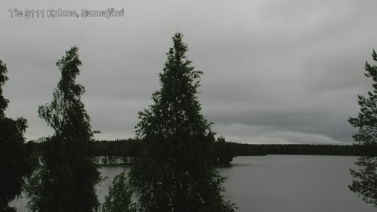 Weather Camera Image Väg 9111 Kuhmo, Saunajärvi, Kuhmo, Kainuu