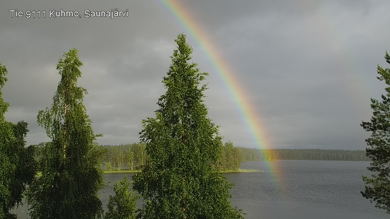 Weather Camera Image Väg 9111 Kuhmo, Saunajärvi, Kuhmo, Kainuu