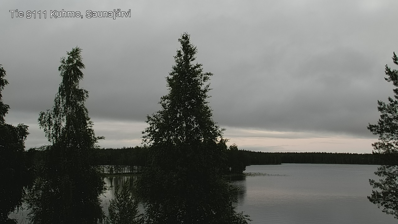 Weather Camera Image Väg 9111 Kuhmo, Saunajärvi, Kuhmo, Kainuu