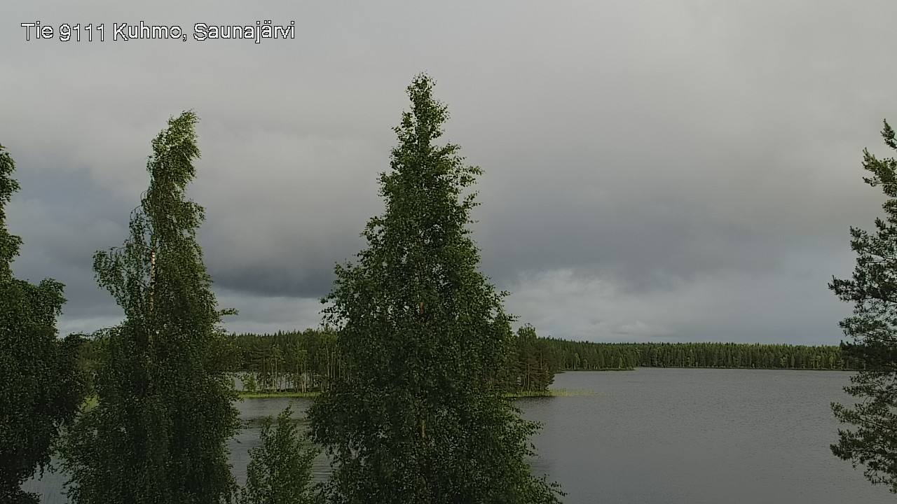 Weather Camera Image Väg 9111 Kuhmo, Saunajärvi, Kuhmo, Kainuu