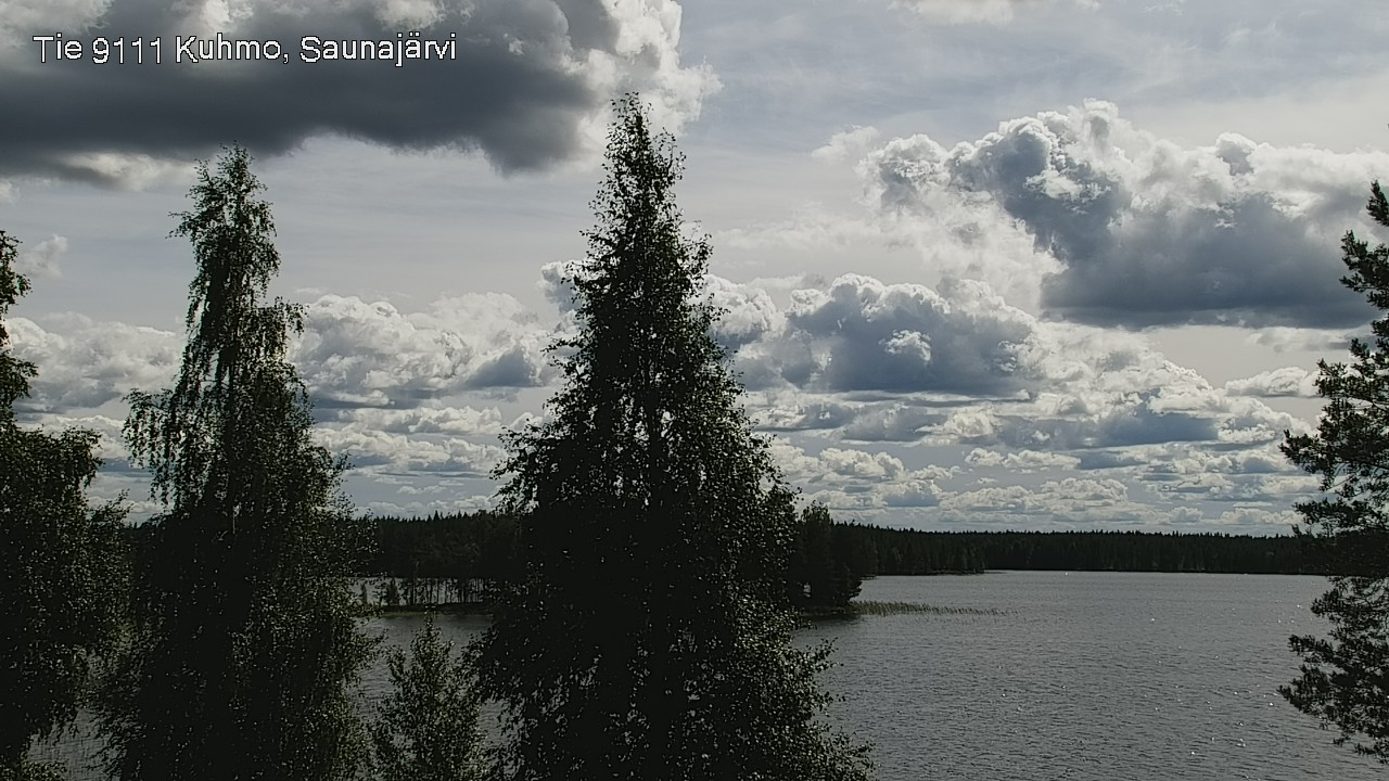 Weather Camera Image Väg 9111 Kuhmo, Saunajärvi, Kuhmo, Kainuu