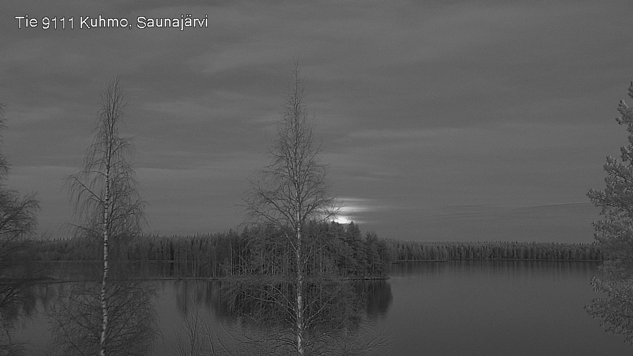 Weather Camera Image Väg 9111 Kuhmo, Saunajärvi, Kuhmo, Kainuu
