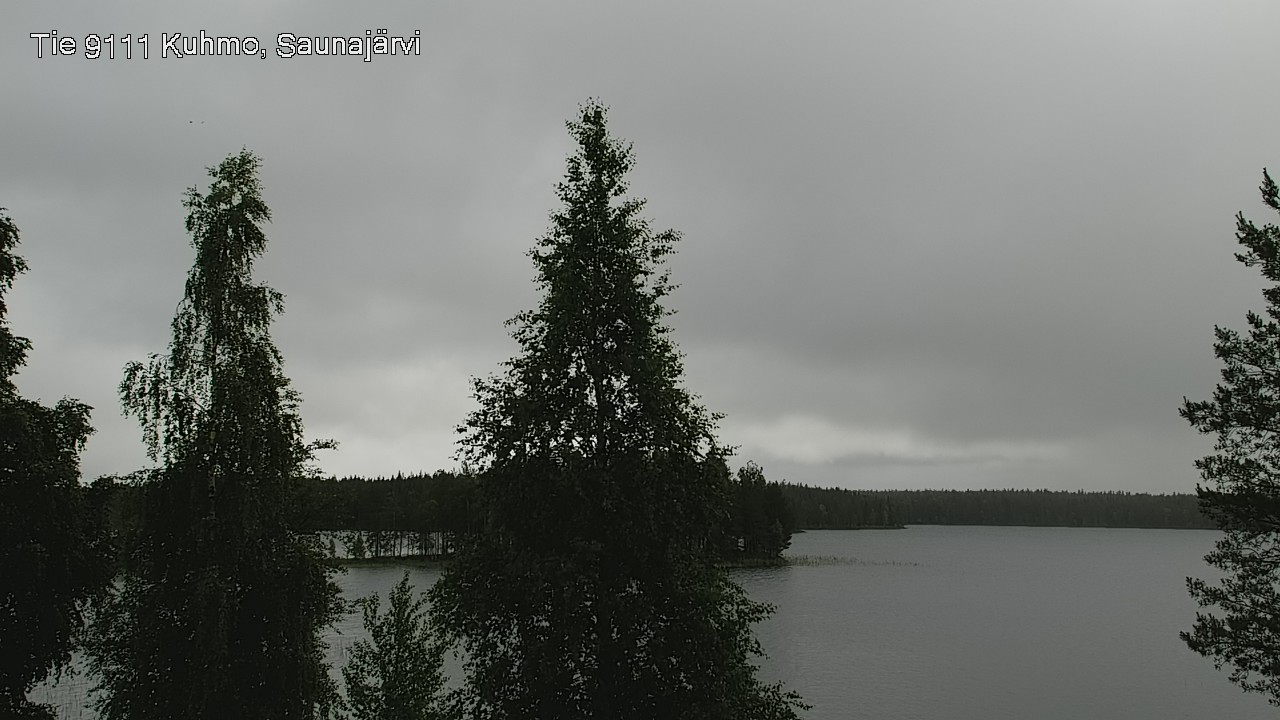 Weather Camera Image Väg 9111 Kuhmo, Saunajärvi, Kuhmo, Kainuu