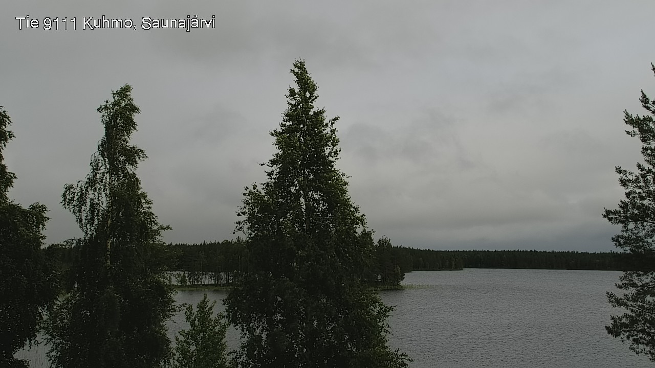Weather Camera Image Väg 9111 Kuhmo, Saunajärvi, Kuhmo, Kainuu
