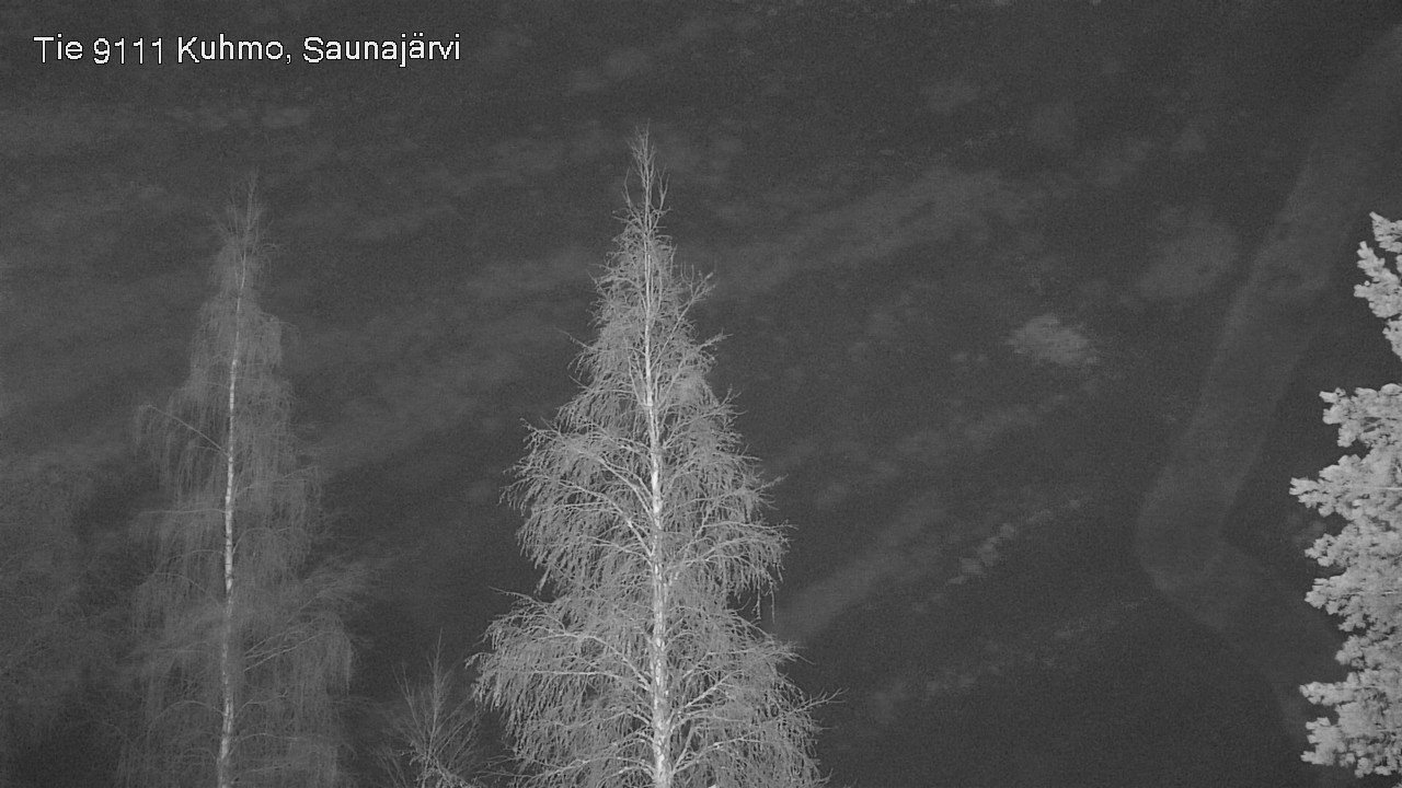 Weather Camera Image Road 9111 Kuhmo, Saunajärvi, Kuhmo, Kainuu
