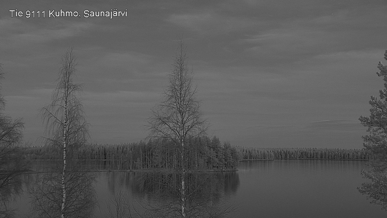 Weather Camera Image Väg 9111 Kuhmo, Saunajärvi, Kuhmo, Kainuu