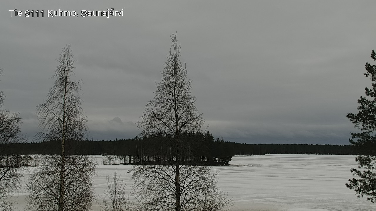Weather Camera Image Road 9111 Kuhmo, Saunajärvi, Kuhmo, Kainuu