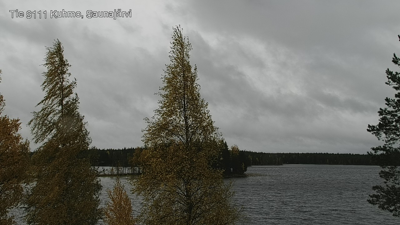 Weather Camera Image Road 9111 Kuhmo, Saunajärvi, Kuhmo, Kainuu