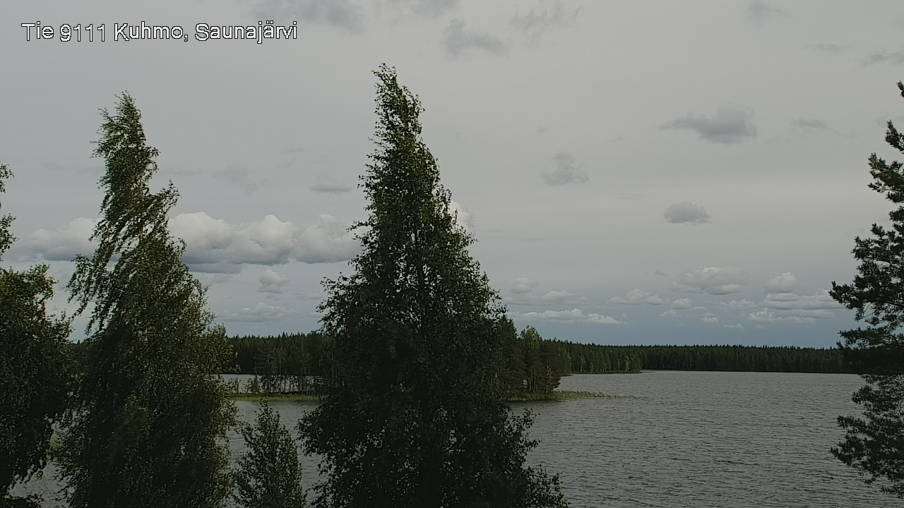 Weather Camera Image Road 9111 Kuhmo, Saunajärvi, Kuhmo, Kainuu