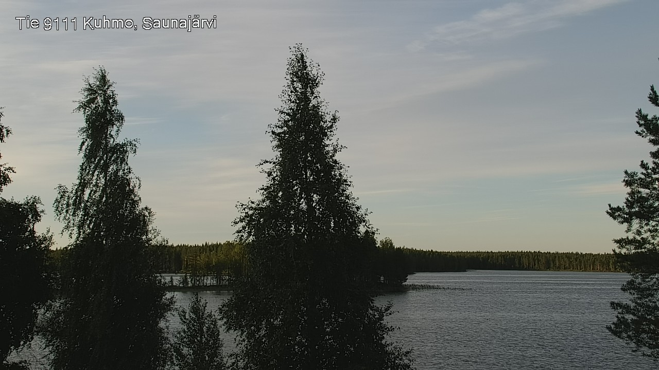 Weather Camera Image Road 9111 Kuhmo, Saunajärvi, Kuhmo, Kainuu