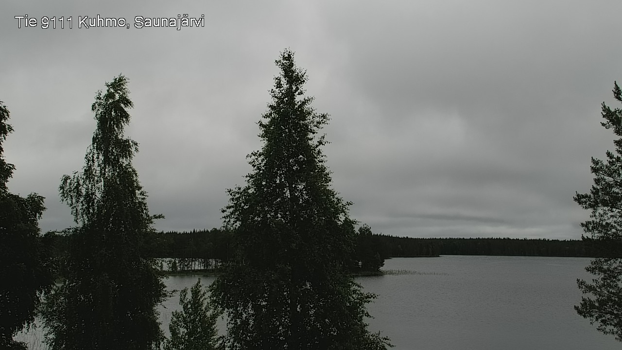 Weather Camera Image Väg 9111 Kuhmo, Saunajärvi, Kuhmo, Kainuu