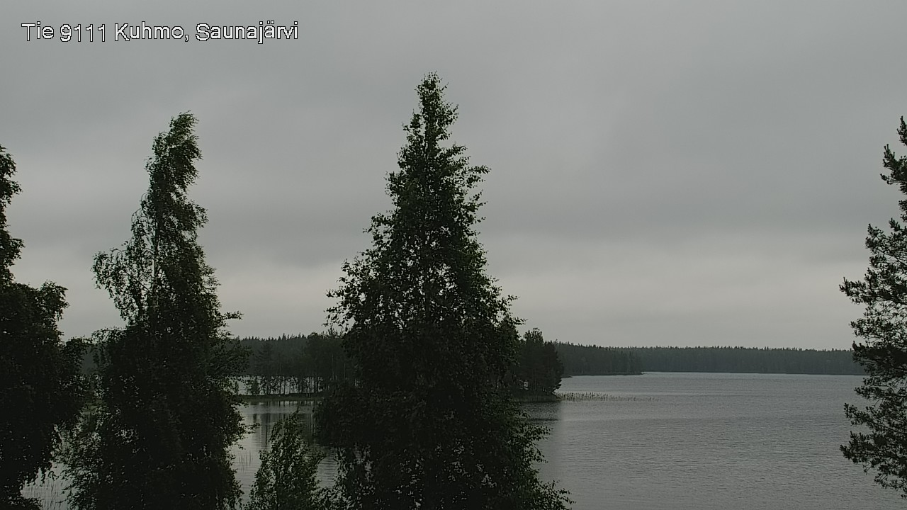 Weather Camera Image Väg 9111 Kuhmo, Saunajärvi, Kuhmo, Kainuu