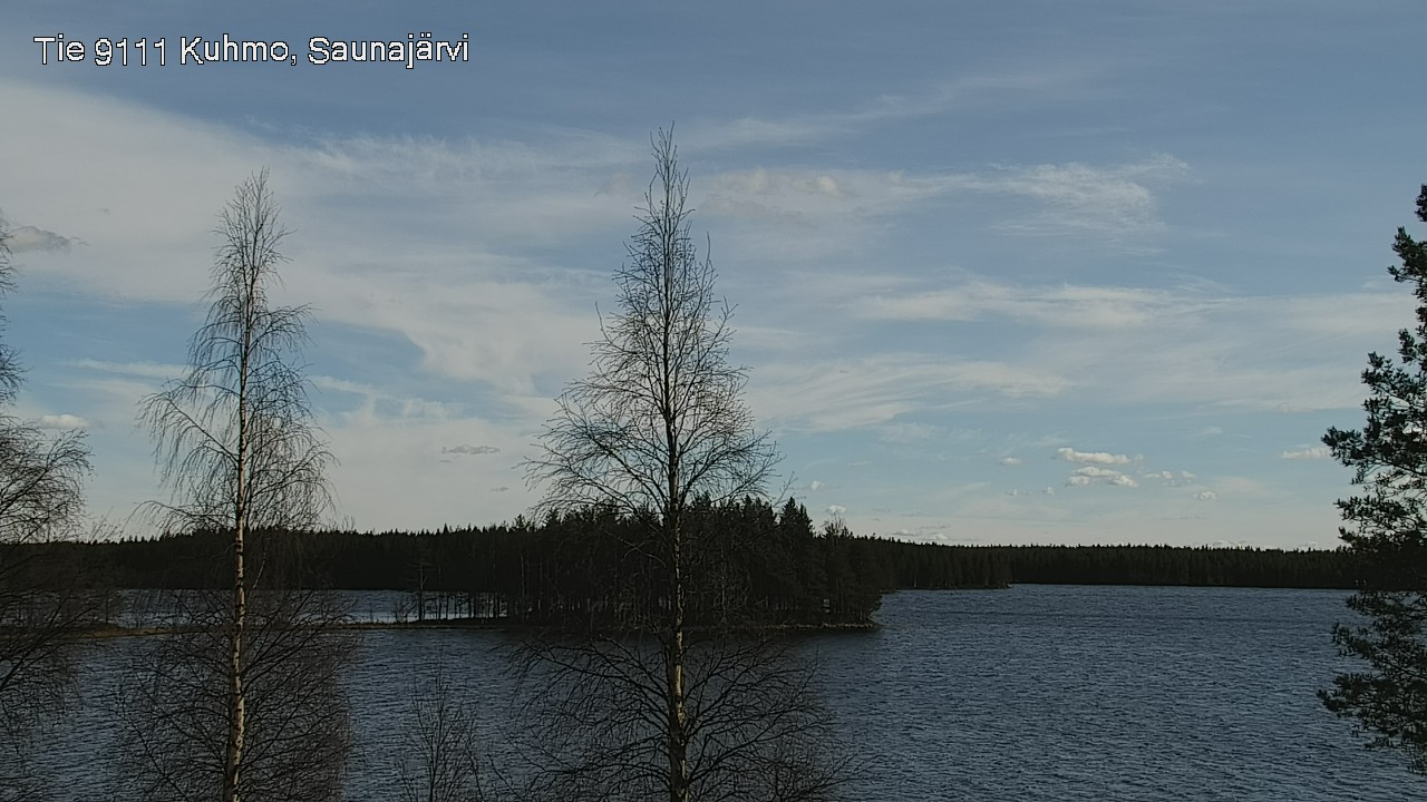 Weather Camera Image Väg 9111 Kuhmo, Saunajärvi, Kuhmo, Kainuu