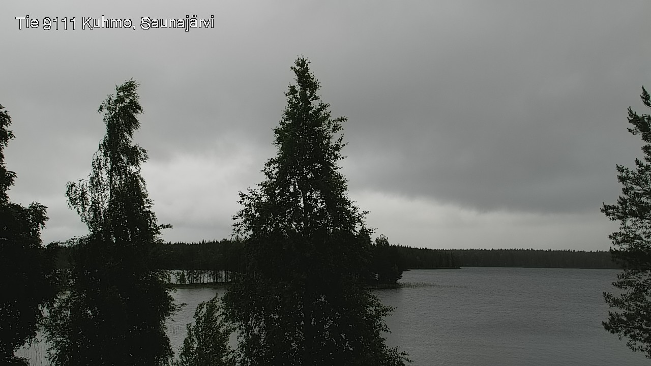 Weather Camera Image Väg 9111 Kuhmo, Saunajärvi, Kuhmo, Kainuu