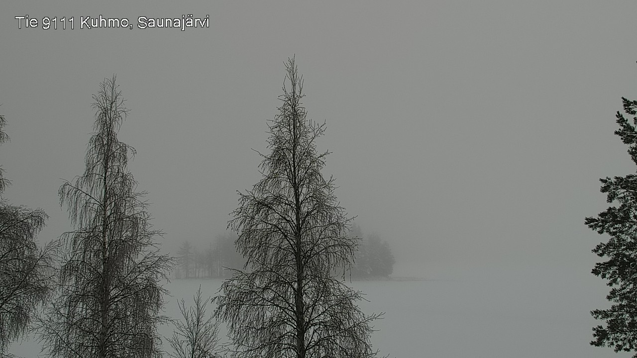 Weather Camera Image Road 9111 Kuhmo, Saunajärvi, Kuhmo, Kainuu