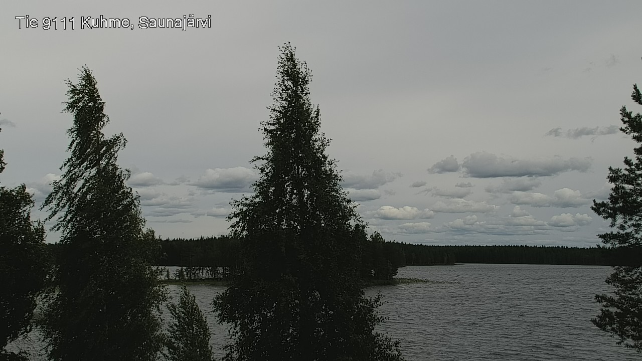 Weather Camera Image Road 9111 Kuhmo, Saunajärvi, Kuhmo, Kainuu