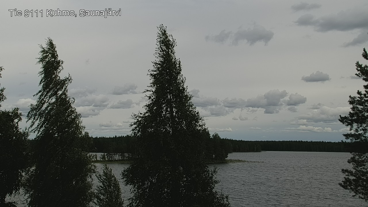 Weather Camera Image Road 9111 Kuhmo, Saunajärvi, Kuhmo, Kainuu