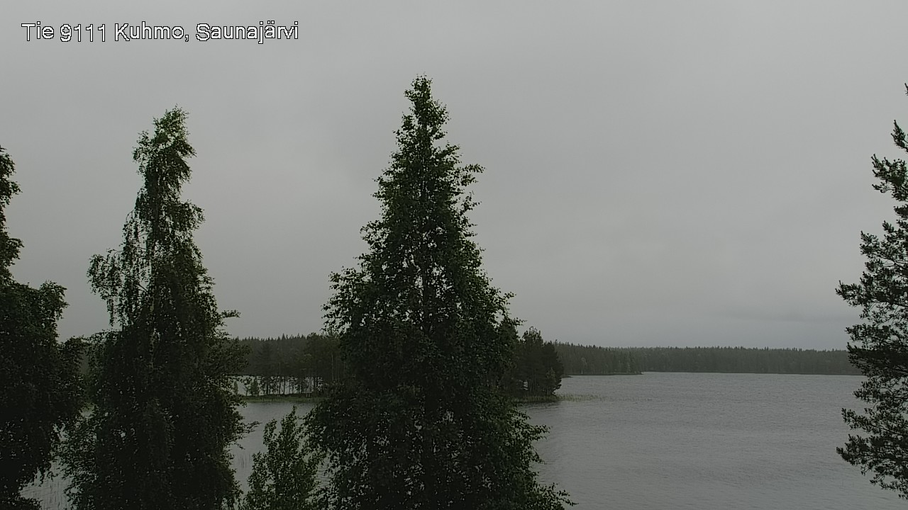 Weather Camera Image Väg 9111 Kuhmo, Saunajärvi, Kuhmo, Kainuu
