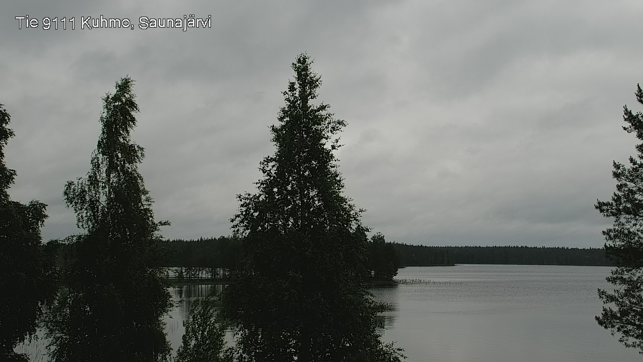 Weather Camera Image Väg 9111 Kuhmo, Saunajärvi, Kuhmo, Kainuu