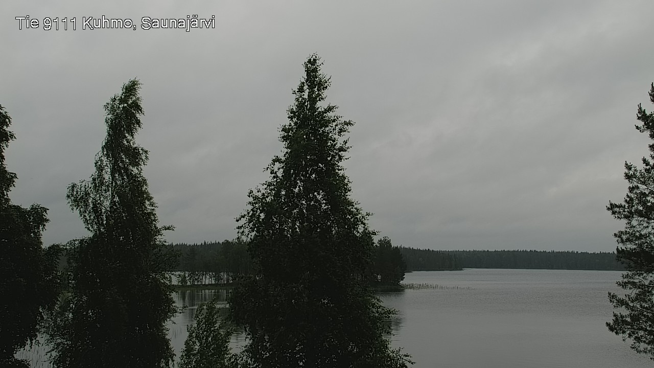 Weather Camera Image Road 9111 Kuhmo, Saunajärvi, Kuhmo, Kainuu