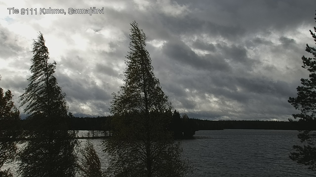 Weather Camera Image Road 9111 Kuhmo, Saunajärvi, Kuhmo, Kainuu