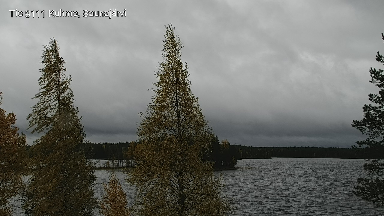 Weather Camera Image Road 9111 Kuhmo, Saunajärvi, Kuhmo, Kainuu