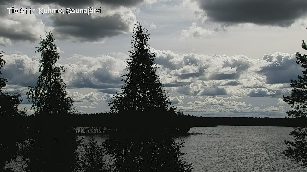 Weather Camera Image Väg 9111 Kuhmo, Saunajärvi, Kuhmo, Kainuu