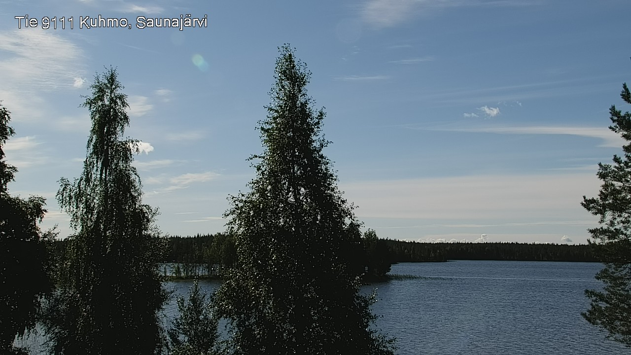 Weather Camera Image Road 9111 Kuhmo, Saunajärvi, Kuhmo, Kainuu