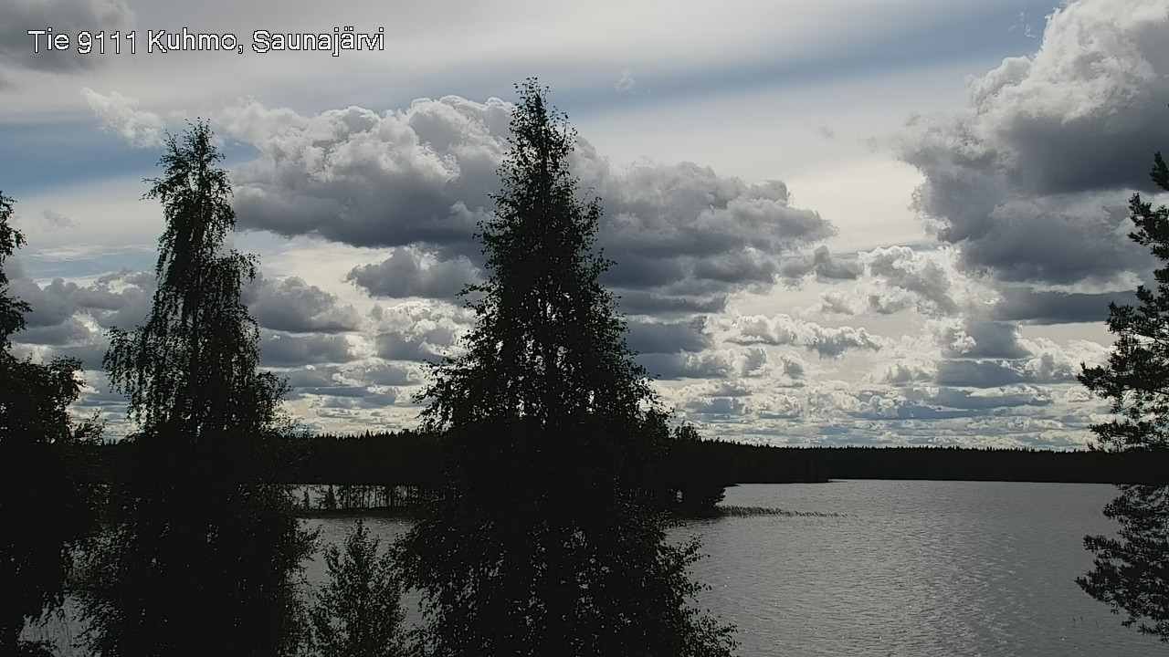 Weather Camera Image Road 9111 Kuhmo, Saunajärvi, Kuhmo, Kainuu
