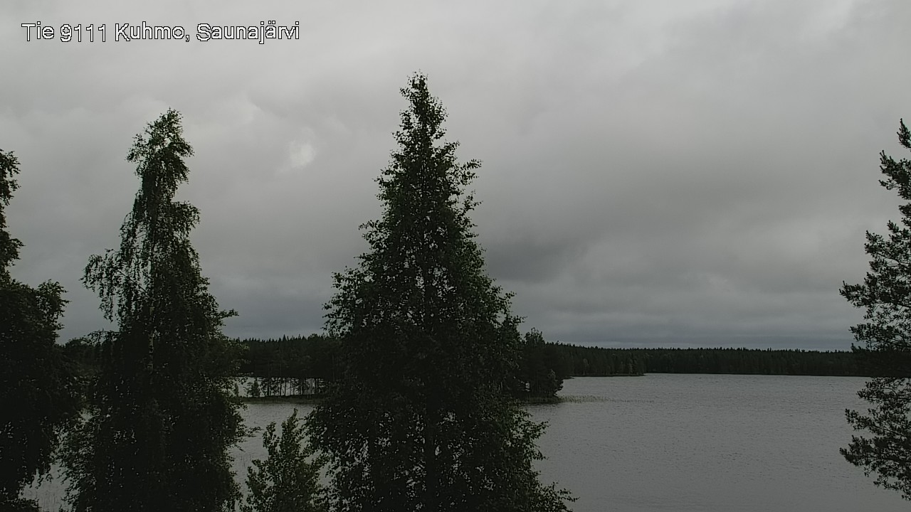 Weather Camera Image Väg 9111 Kuhmo, Saunajärvi, Kuhmo, Kainuu