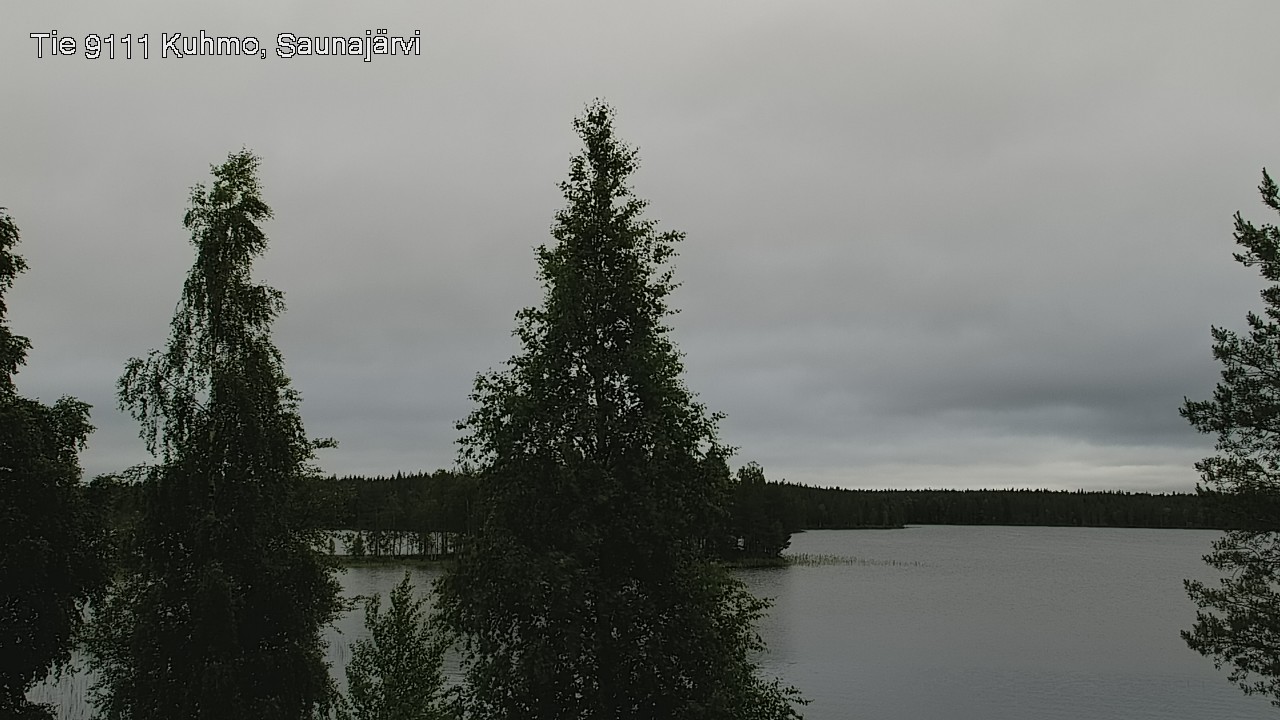 Weather Camera Image Väg 9111 Kuhmo, Saunajärvi, Kuhmo, Kainuu