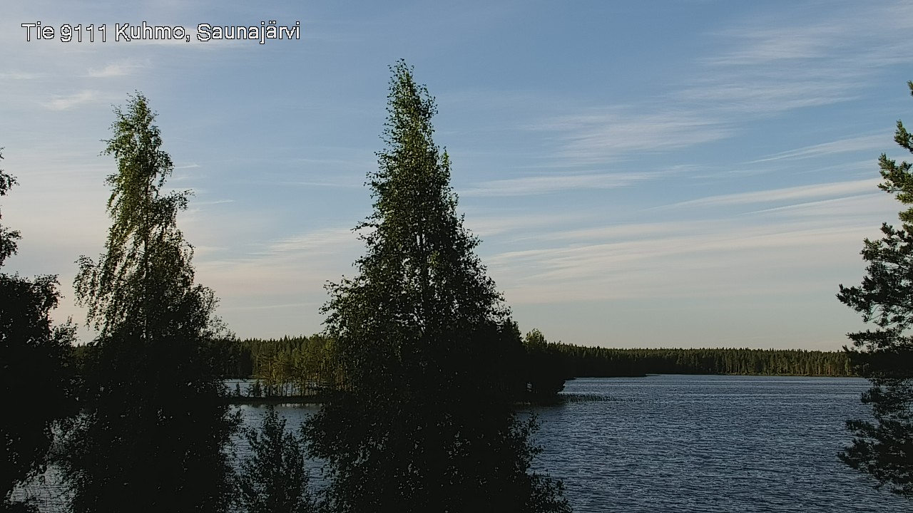 Weather Camera Image Road 9111 Kuhmo, Saunajärvi, Kuhmo, Kainuu