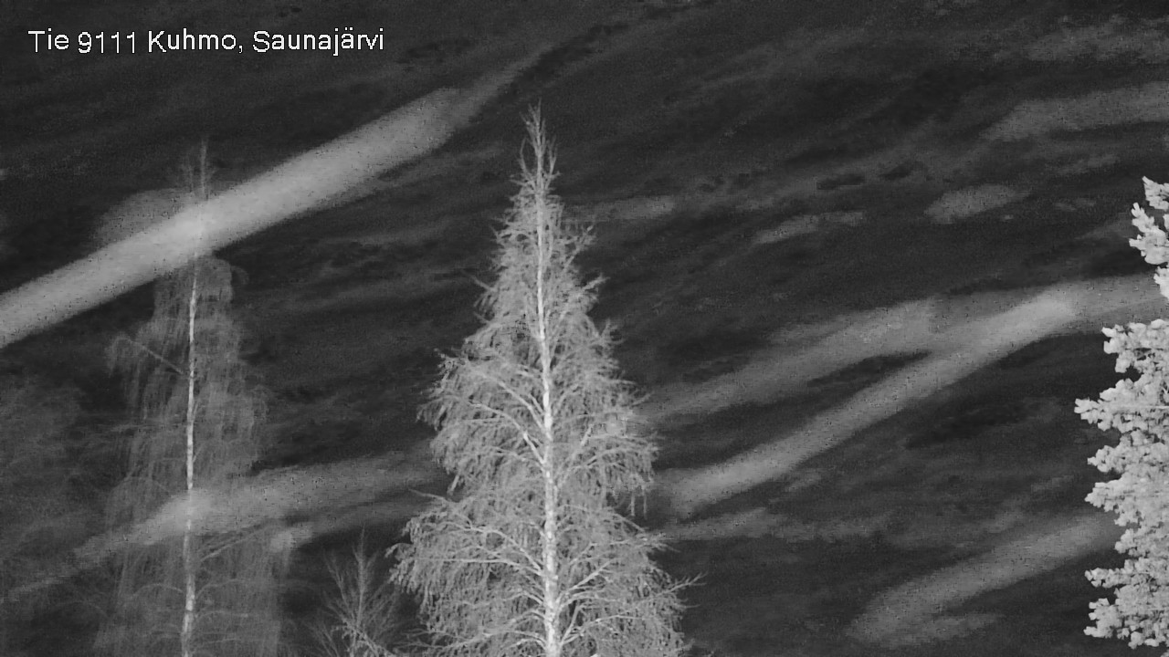 Weather Camera Image Road 9111 Kuhmo, Saunajärvi, Kuhmo, Kainuu