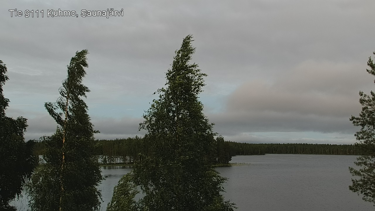 Weather Camera Image Väg 9111 Kuhmo, Saunajärvi, Kuhmo, Kainuu