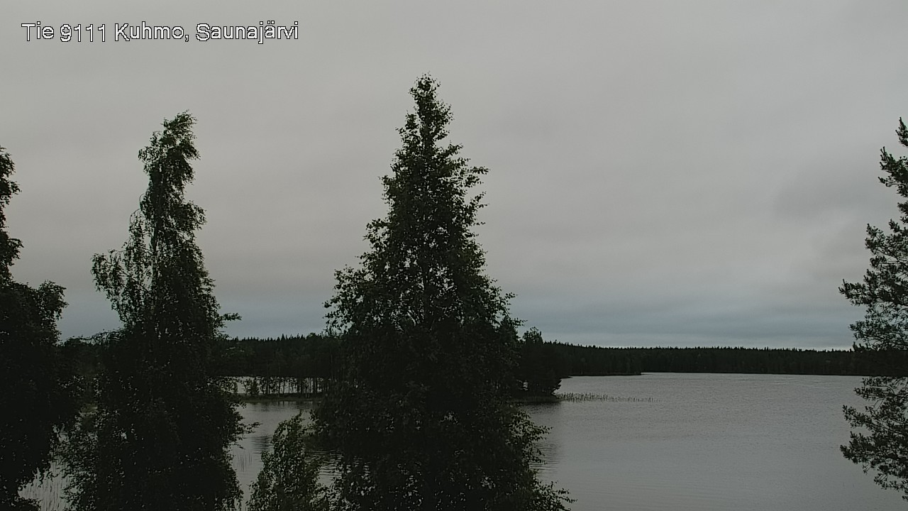 Weather Camera Image Väg 9111 Kuhmo, Saunajärvi, Kuhmo, Kainuu
