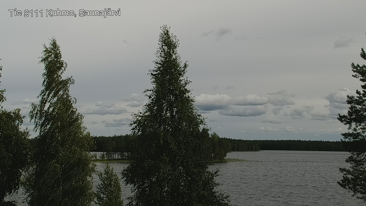 Weather Camera Image Road 9111 Kuhmo, Saunajärvi, Kuhmo, Kainuu