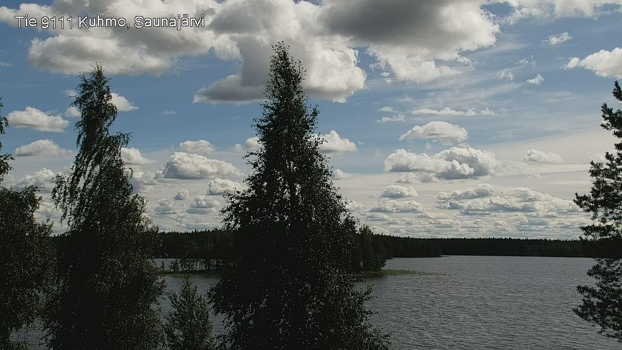 Weather Camera Image Väg 9111 Kuhmo, Saunajärvi, Kuhmo, Kainuu