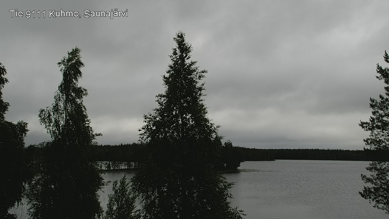 Weather Camera Image Väg 9111 Kuhmo, Saunajärvi, Kuhmo, Kainuu