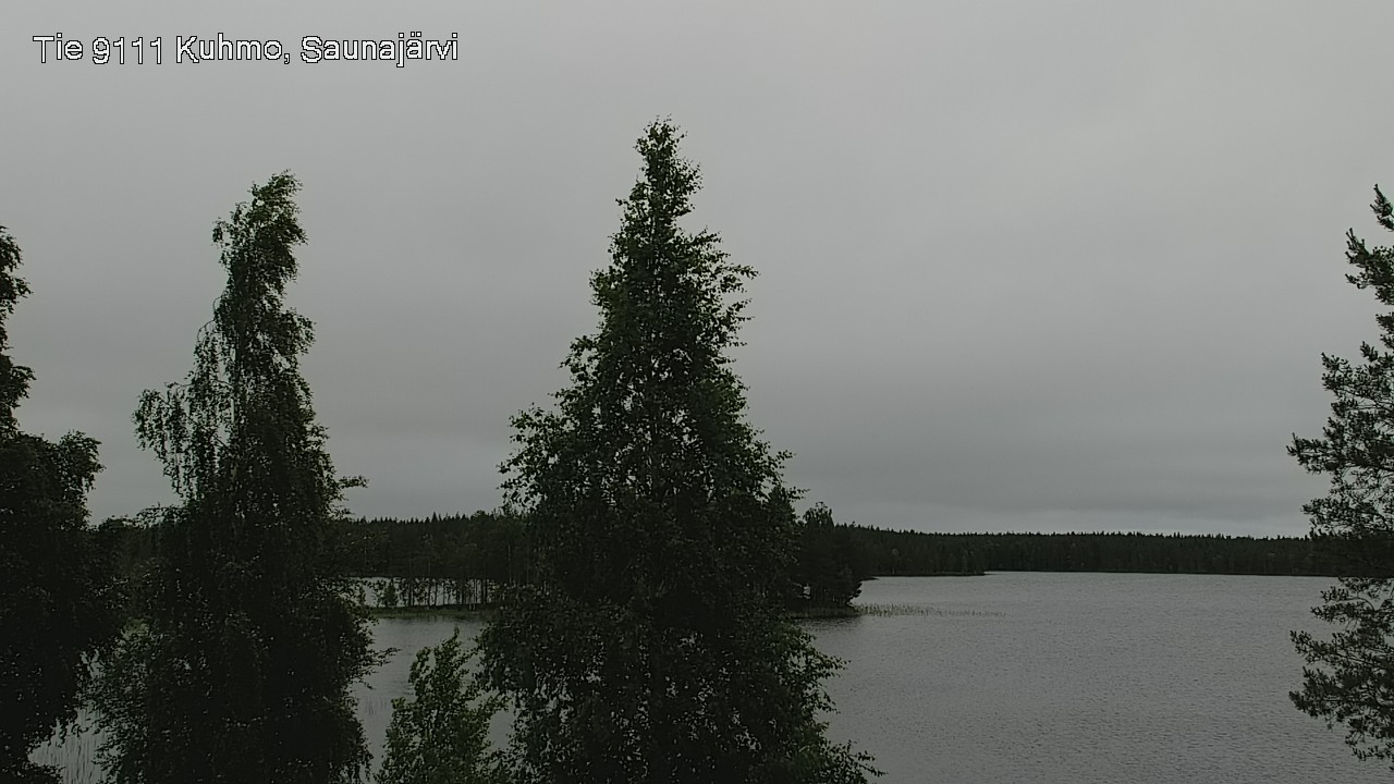 Weather Camera Image Väg 9111 Kuhmo, Saunajärvi, Kuhmo, Kainuu