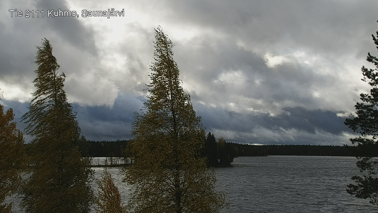 Weather Camera Image Road 9111 Kuhmo, Saunajärvi, Kuhmo, Kainuu