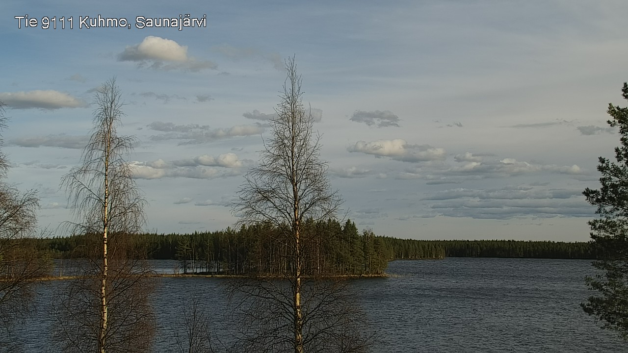 Weather Camera Image Väg 9111 Kuhmo, Saunajärvi, Kuhmo, Kainuu