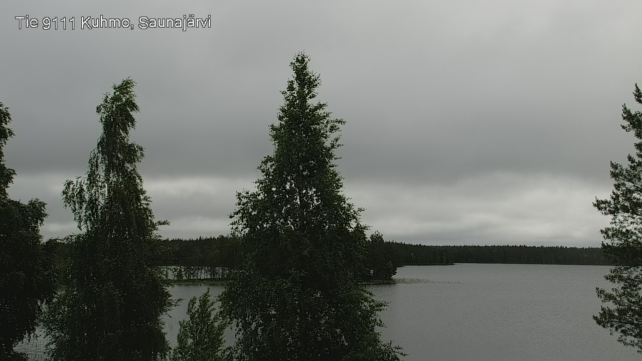 Weather Camera Image Väg 9111 Kuhmo, Saunajärvi, Kuhmo, Kainuu