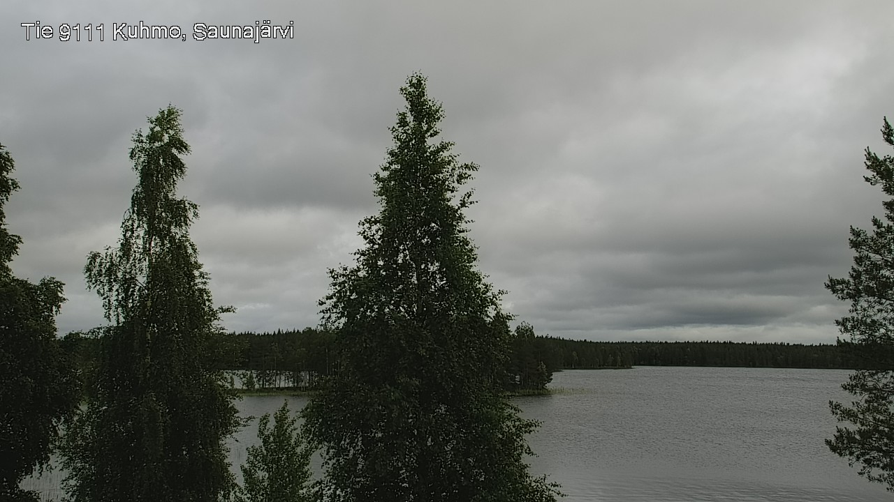 Weather Camera Image Väg 9111 Kuhmo, Saunajärvi, Kuhmo, Kainuu