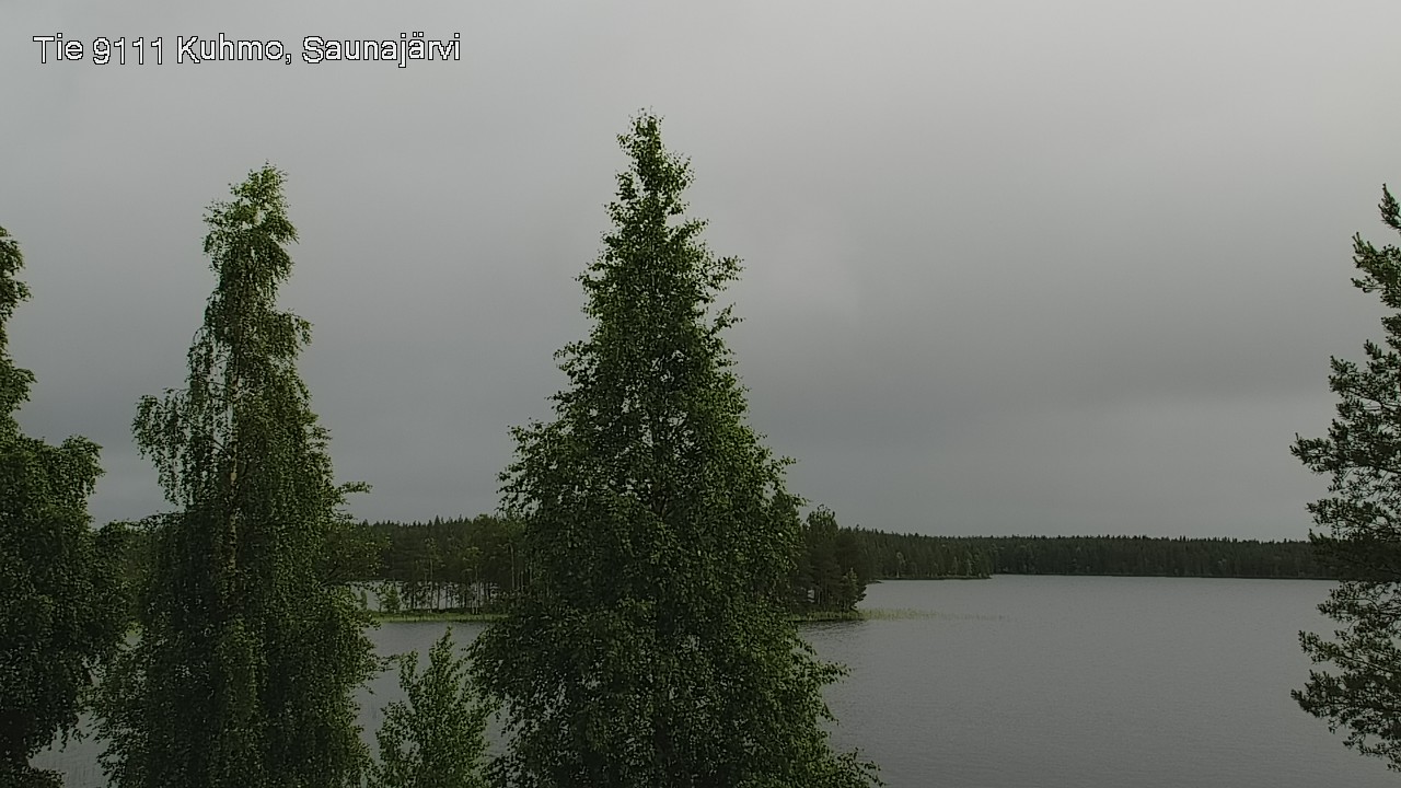 Weather Camera Image Väg 9111 Kuhmo, Saunajärvi, Kuhmo, Kainuu