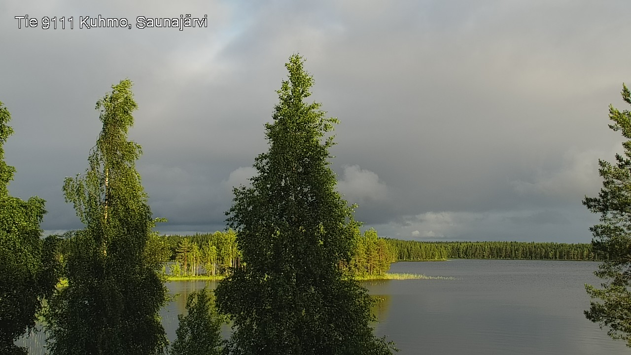Weather Camera Image Väg 9111 Kuhmo, Saunajärvi, Kuhmo, Kainuu