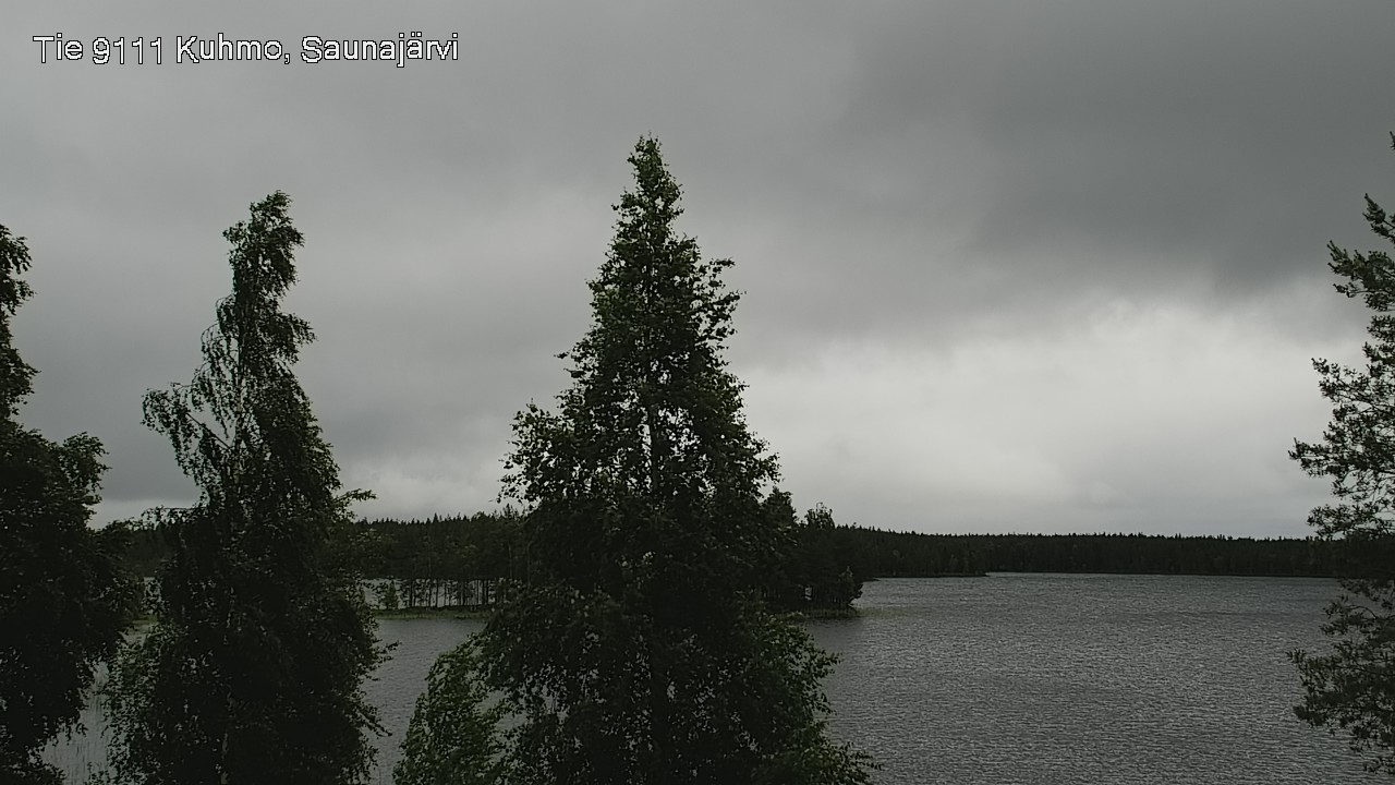 Weather Camera Image Väg 9111 Kuhmo, Saunajärvi, Kuhmo, Kainuu